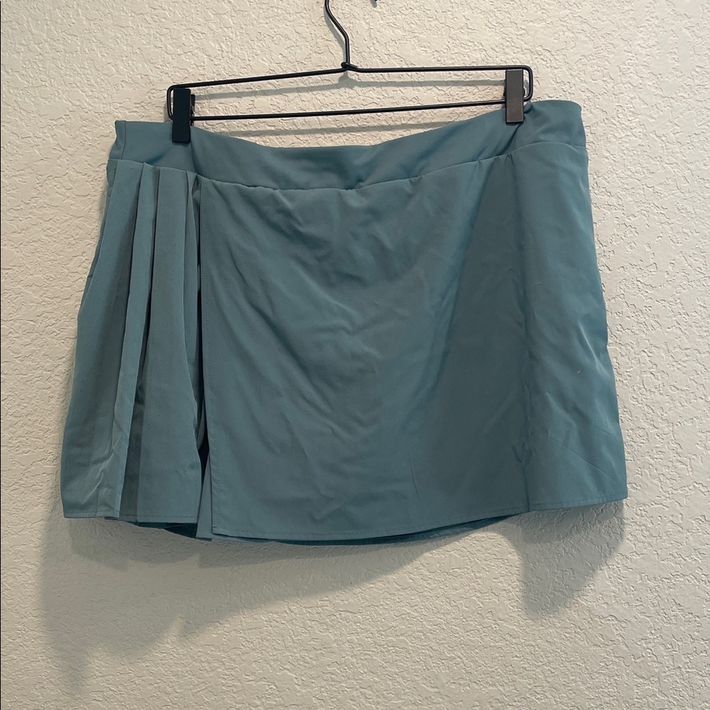 Avia Teal Athletic Skort XL Pleated Golf Tennis Pickleball